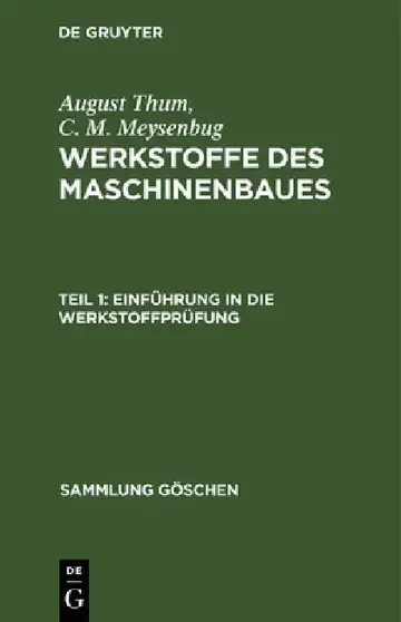 Cover of Einführung in die Werkstoffprüfung