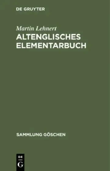 Cover of Altenglisches Elementarbuch