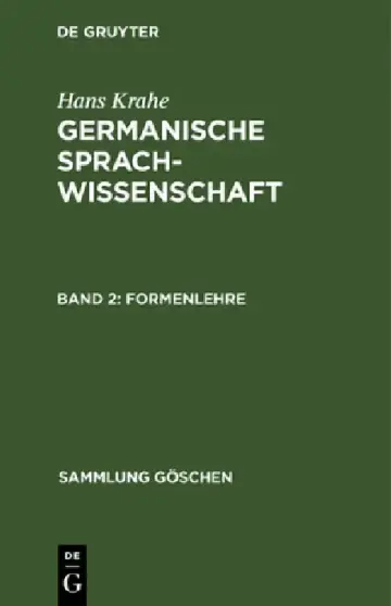 Cover of Formenlehre