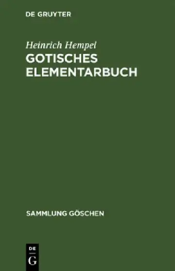 Cover of Gotisches Elementarbuch