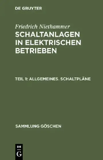 Cover of Allgemeines. Schaltpläne