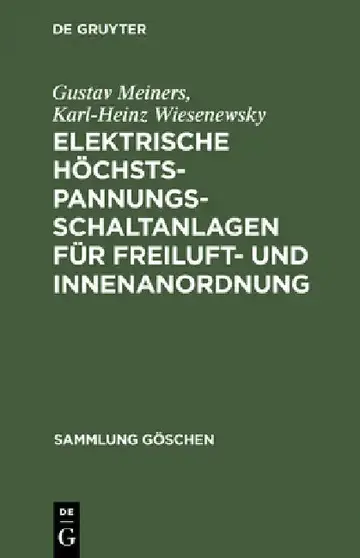 Cover of Elektrische Höchstspannungs-Schaltanlagen Für Freiluft- Und Innenanordnung