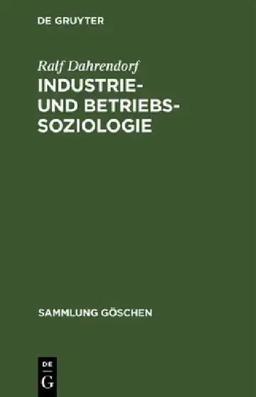 Cover of Industrie- und Betriebssoziologie