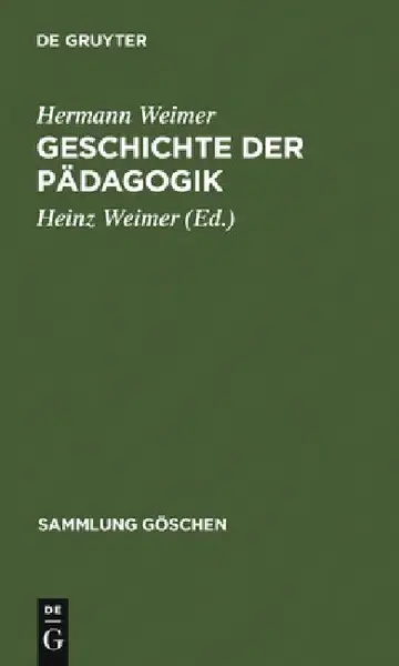 Cover of Geschichte Der Pädagogik