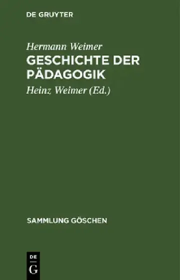 Cover of Geschichte der Pädagogik