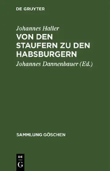 Cover of Von Den Staufern Zu Den Habsburgern