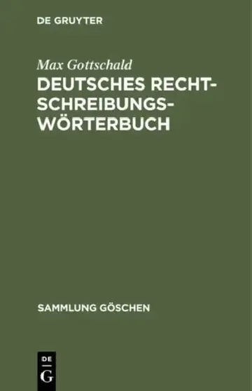 Cover of Deutsches Rechtschreibungswörterbuch
