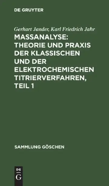 Cover of Maßanalyse
