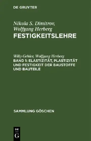 Cover of Elastizität, Plastizität Und Festigkeit Der Baustoffe Und Bauteile