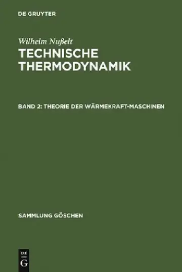 Cover of Theorie Der Wärmekraftmaschinen