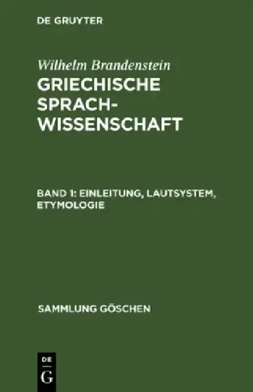 Cover of Einleitung, Lautsystem, Etymologie