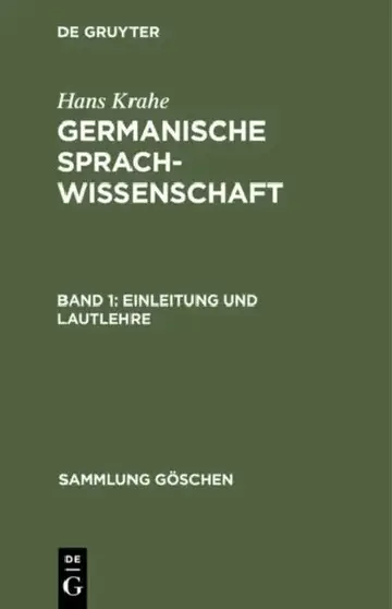 Cover of Einleitung und Lautlehre