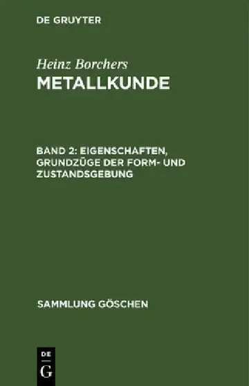 Cover of Eigenschaften, Grundzüge der Form- und Zustandsgebung