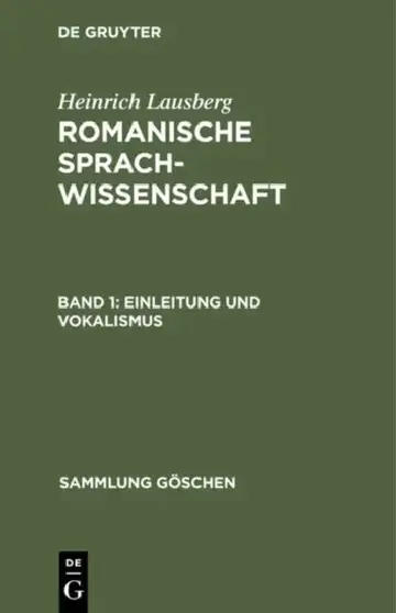 Cover of Einleitung und Vokalismus