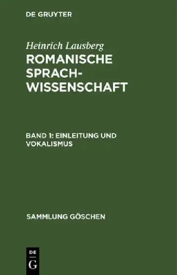 Cover of Einleitung und Vokalismus