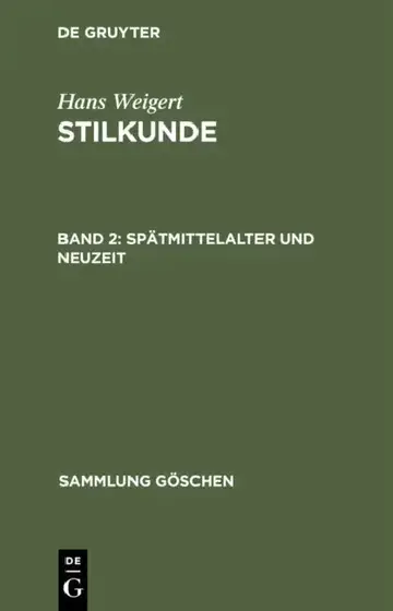 Cover of Spätmittelalter Und Neuzeit