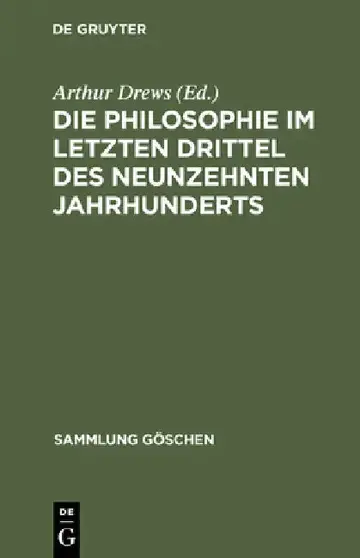 Cover of Die Philosophie im letzten Drittel des neunzehnten Jahrhunderts