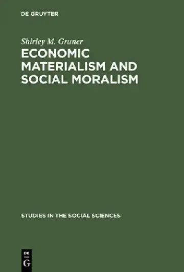 Cover of Economic Materialism and Social Moralism