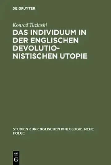 Cover of Das Individuum in der englischen devolutionistischen Utopie
