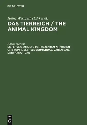Cover of Liste der rezenten Amphibien und Reptilien