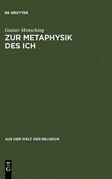 Cover of Zur Metaphysik Des Ich