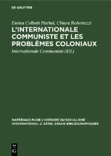 Cover of L'Internationale Communiste et les problèmes coloniaux