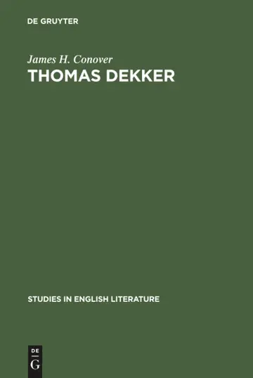 Cover of Thomas Dekker