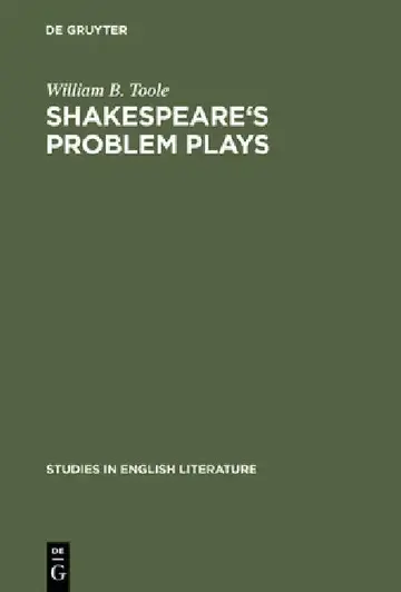 Cover of Shakespeare's Problem Plays