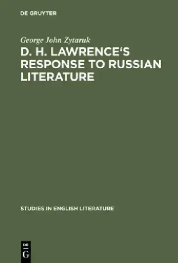 Cover of D. H. Lawrence's Response to Russian Literature