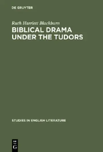 Cover of Biblical Drama Under the Tudors