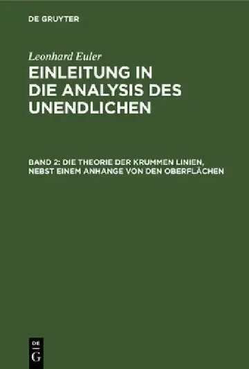 Cover of Die Theorie Der Krummen Linien, Nebst Einem Anhange Von Den Oberflächen