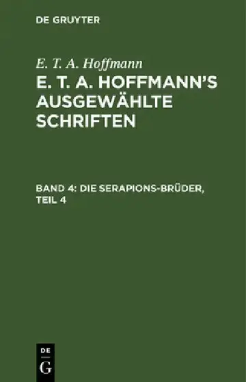 Cover of Die Serapions-Brüder, Teil 4