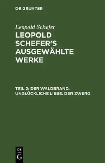 Cover of Der Waldbrand. Unglückliche Liebe. Der Zwerg