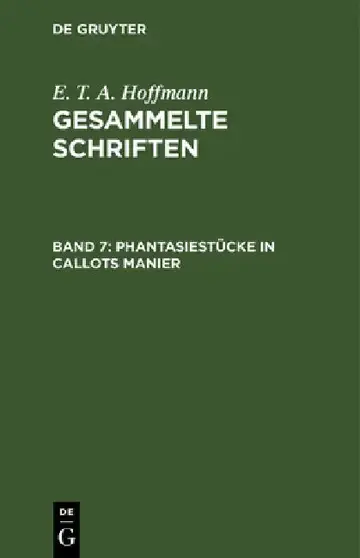 Cover of Phantasiestücke in Callots Manier