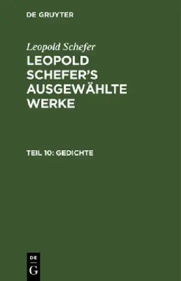 Cover of Gedichte