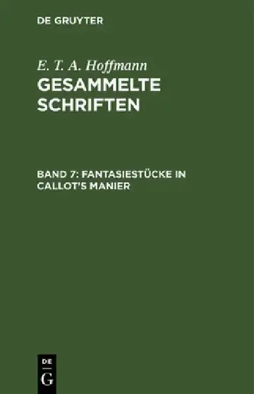 Cover of Fantasiestücke in Callot's Manier