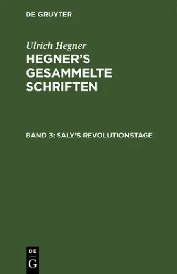 Cover of Saly's Revolutionstage