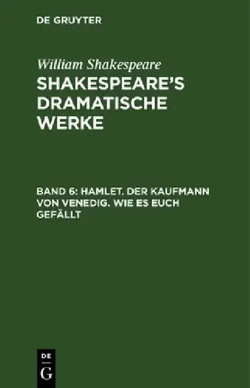 Cover of Hamlet. Der Kaufmann von Venedig. Wie es euch gefällt