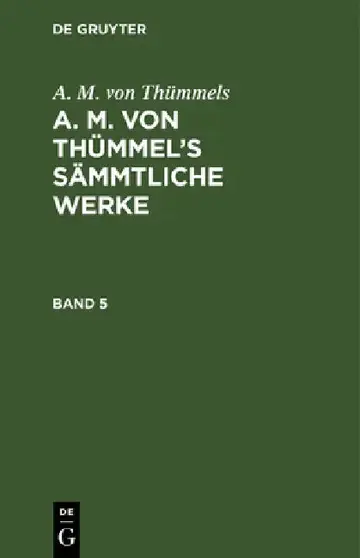 Cover of A. M. Von Thümmels