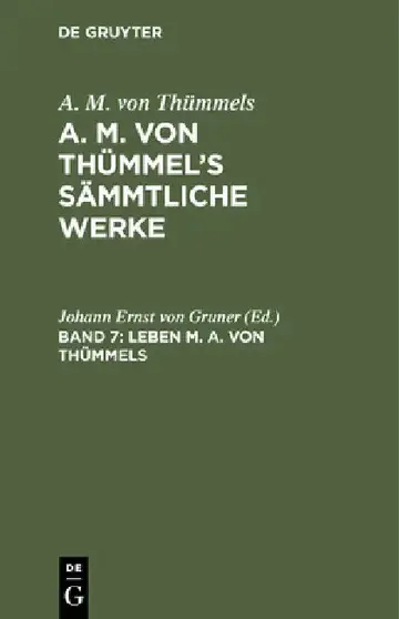 Cover of Leben M. A. von Thümmels