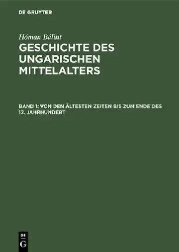 Cover of Von Den Ältesten Zeiten Bis Zum Ende Des 12. Jahrhundert