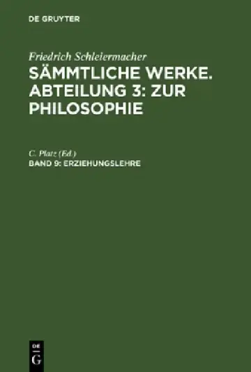 Cover of Erziehungslehre