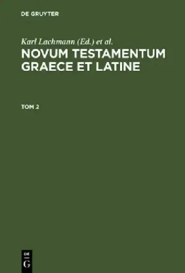Cover of Novum Testamentum Graece et Latine