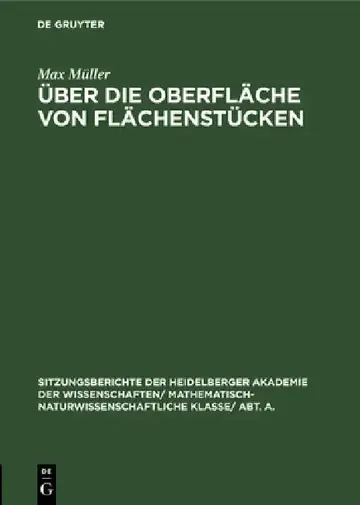 Cover of Über Die Oberfläche Von Flächenstücken
