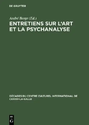 Cover of Entretiens sur l'art et la psychanalyse