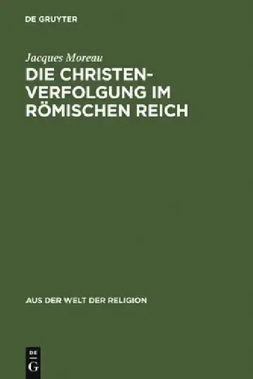 Cover of Die Christenverfolgung im Römischen Reich