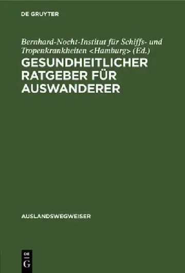 Cover of Gesundheitlicher Ratgeber Für Auswanderer