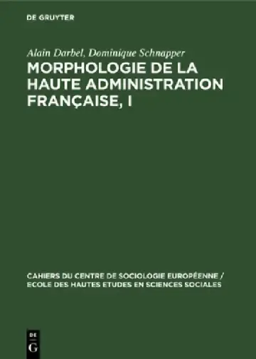 Cover of Morphologie de la haute administration française, I