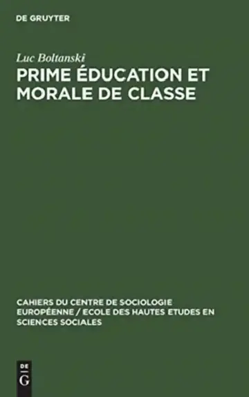 Cover of Prime éducation et morale de classe