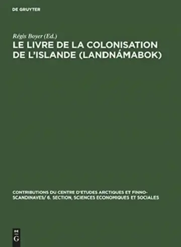 Cover of Le livre de la colonisation de l'Islande (Landnámabok)